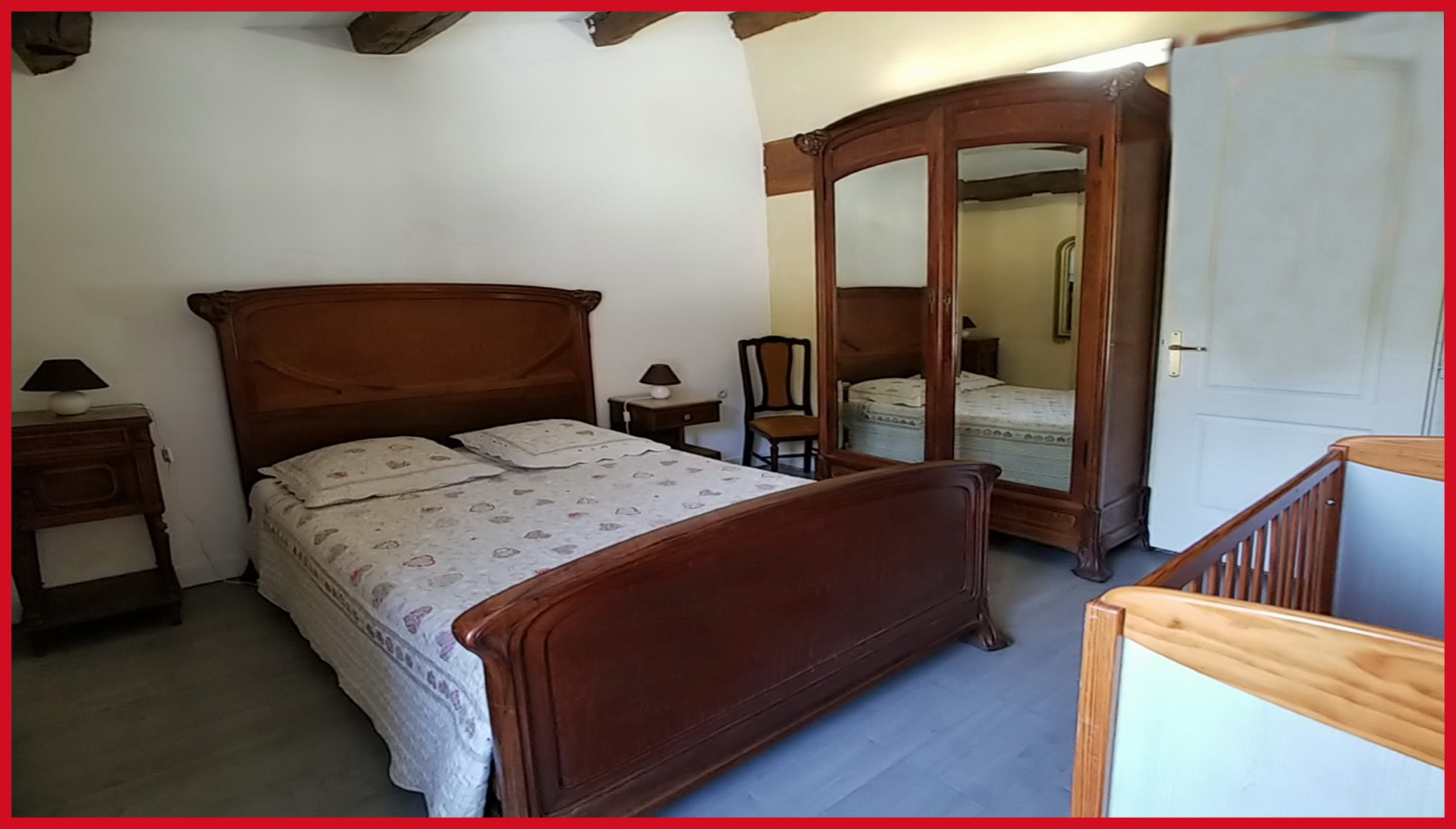 (25) Chambre 2 Gite de la Meunière (lit 140x190)